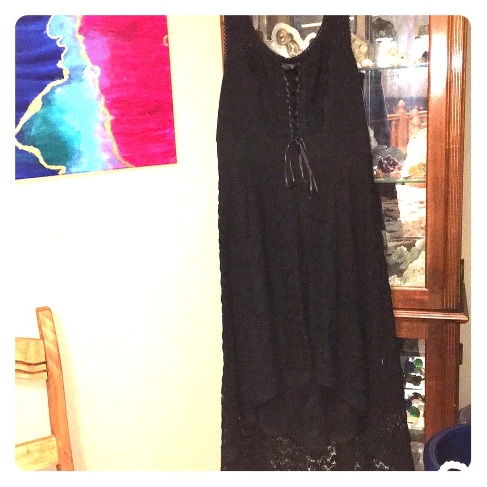 Short sleeve mostly lace, dress